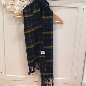 The Rail Plaid Scarf - Black and Yellow Nordstrom